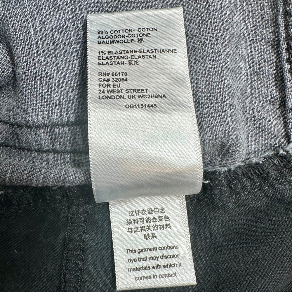 BDG Urban Outfitters Super High Rise Flare Jeans Washed Black Gray Sz 28 - Picture 9 of 11